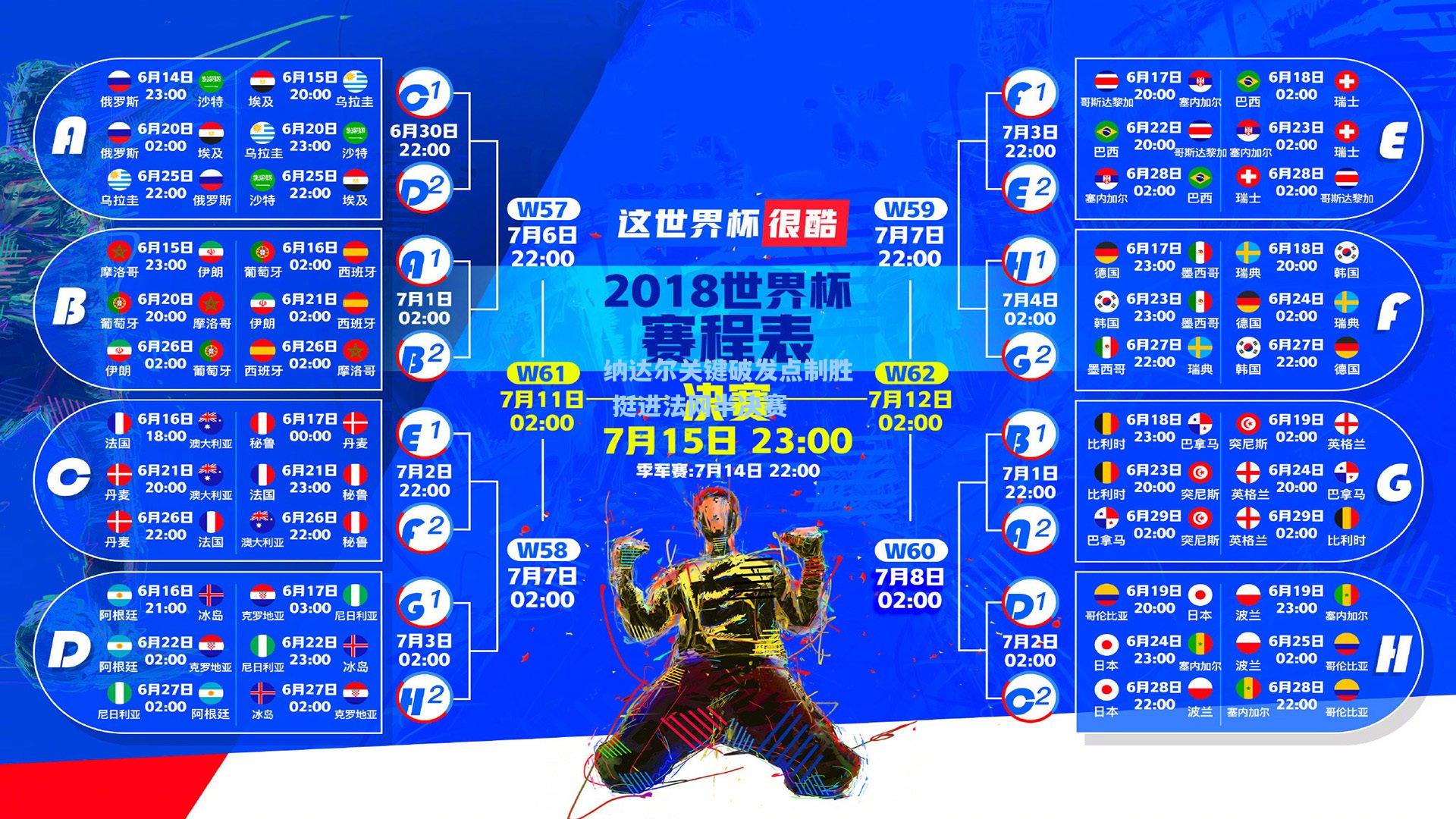 纳达尔关键破发点制胜 挺进法网半决赛